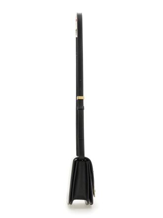 Ferragamo Womens Shoulder Bag Flame Black Calf Leather