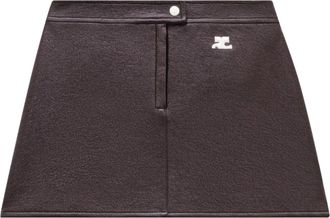 Courr&egrave;ges Reedition Vinyl Mini Skirt