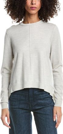 3.1 Phillip Lim Merino Wool Chiffon Crewneck Pullover
