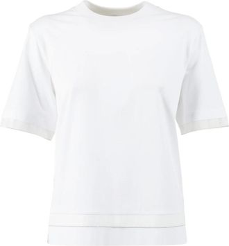 PESERICO Peserico, T-Shirts, female, White, Size: M Blusa