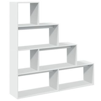 vidaXL Librer&iacute;a Divisora 4 Niveles Madera Blanca 143,5x29x143,5 Cm Vidaxl
