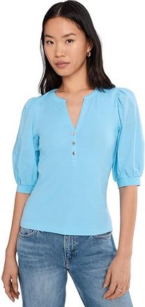 Lilly Pulitzer Ronson Knit Top Womens Blouse Bellevue Blue : XXS, Cotton/Modal/Spandex
