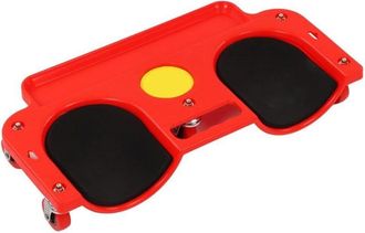 OEM Carro Ergon&oacute;mico De Rodillas Con Rodillos De Protecci&oacute;n Para Las Articulaciones, Ideal Para Taller, Garaje O Jard&iacute;n. Color Rojo. 2 Unidades - Ulisem