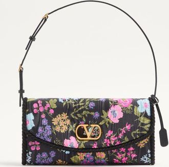 Valentino Garavani Borsa Piccola A Spalla Valentino Garavani DeVain In Tessuto Moir&eacute; Papier Floral Donna FANTASIA UNI