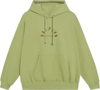 Li-Ning BadFive Cartoon Graphic Hoodie Moss Green AWDT091-5