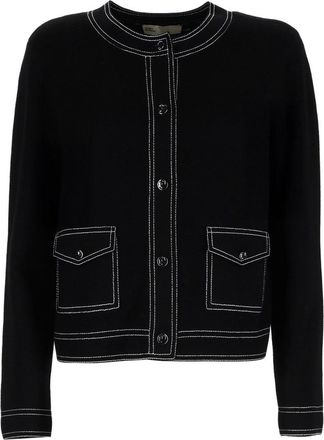 Tory Burch Strickjacke mit Steppn&auml;hten von Tory Burch