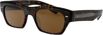 Oliver Peoples Kasdan Zonnebril - unisex - Zonnebrillen - Bruin - 51 MM - Accessoires