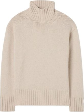 R&oacute;he Jersey de cuello alto de lana y cachemira - Knitwear - Mujer - Beige - S