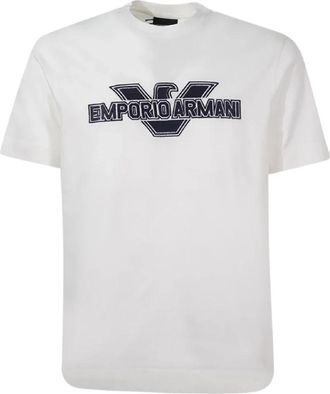 Emporio Armani Wit kort T-shirt 3R1Tu 81Jsaz 0101 - Heren - T-shirts - Wit - XL - Tops
