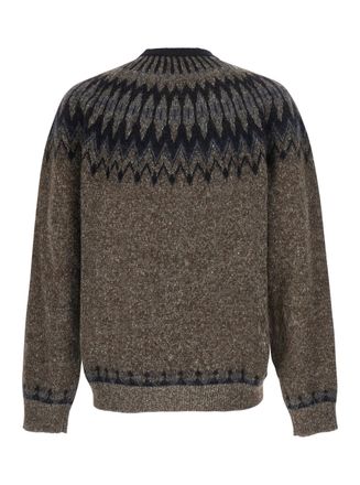 Roberto Collina Norwegian Jacquard Sweater - Brown