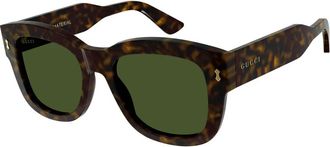 Gucci Zonnebril - Dames - Zonnebrillen - Bruin - 53 MM - Accessoires