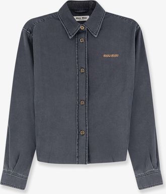 Miu Miu Camicia Grey Light Denim - MIU MIU - gender_Woman