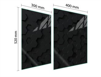 OEM Piastra Protettiva In Vetro Per Stufa 70x52 Modello