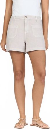 Dear John Denim Carlise High Rise Patch Pocket Short In Stone