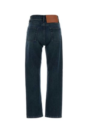 Jil Sander Womens Denim Jeans Petrolblue Exterior: Cotton
