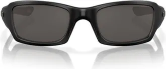 Oakley Fives Squared 54mm Rectangle Sunglasses in Matte Black/warm Grey at Nordstrom