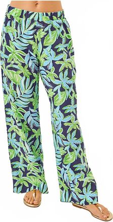 Lilly Pulitzer Daylen Linen Palazzo Pants In Tropical Tango