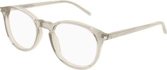 Saint Laurent Yellow Transparent Eyeglasses SL 106