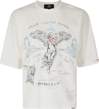 Represent Represent - Heavier Than The Heavens T-shirt - Heren - Tops - Wit - Maat: M Katoen