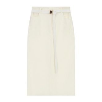 Imperial Midi Skirts, female, White, Size: XS Gonna
