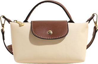 Generic Mini Crossbody Bag - Colorblock Purse with Adjustable Strap - Elegant Solid Square Design for Women