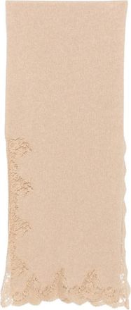 Ermanno Scervino Firenze Sjaal - Dames - Wintersjaals - Beige - ONE Size - Katoen - Accessoires