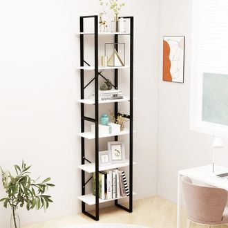 vidaXL Vidaxl - Estanter&iacute;a De Madera Maciza Pino Blanca 60x30x210 Cm