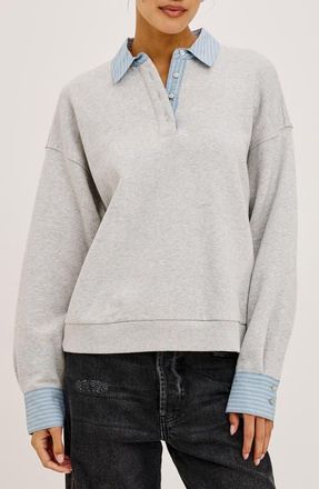 Rails Zavier Cotton Sweatshirt in Heather Grey at Nordstrom, Size Xx-Small