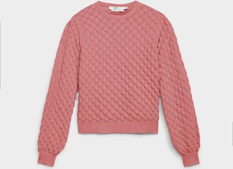 Contemporaine Womens Mermaid-scale sweater