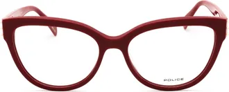 Police VPLM05 Cat Eye Acetate Eyeglasses - Red