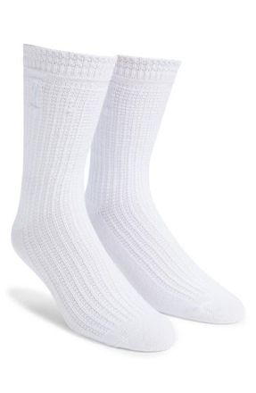Krost 2-Pack Cotton Blend Crew Socks in White at Nordstrom