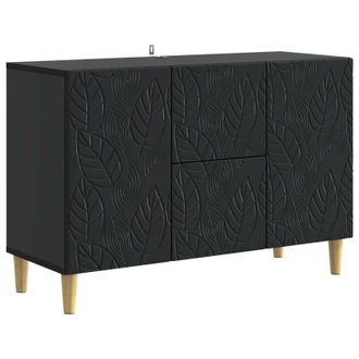 vidaXL Aparador Negro 89 X 34,5 X 60 Cm Madera De Ingenier&iacute;a Vidaxl