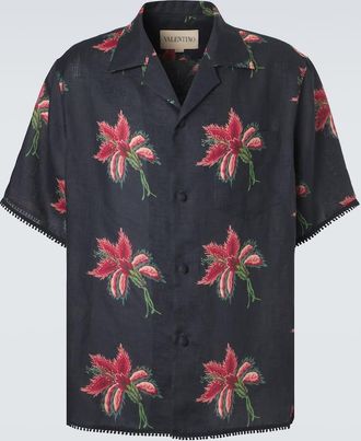 Valentino Camicia bowling in lino