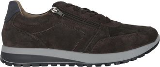 Ara Wijde pasvorm veter-zip sneaker - Bruin - Heren - Sneakers - Bruin - 40 EU - Su&egrave;de - Schoenen