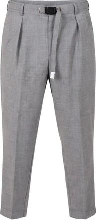 White Sand Broeken, Heren, Grijs, S, Leer, Geknipte broek