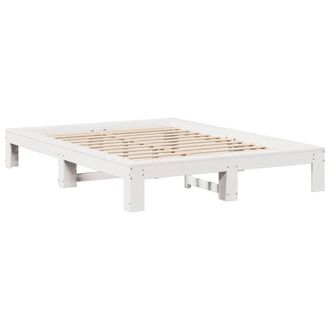 Berkfield Home Durable Bed Frame without Mattress White 135x190 cm Double Solid