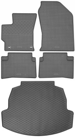 OEM Toyota Corolla Xii (e210) Sed&aacute;n Desde 03/2019 Set - Alfombrillas De Goma Para Coche + Alfombrilla Para Maletero