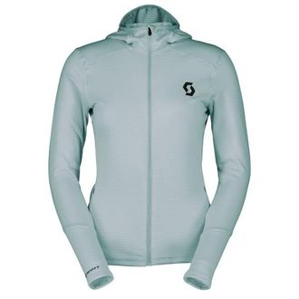 Scott Hoody Defined Light Fleecejacke f&uuml;r Damen | grau/t&uuml;rkis