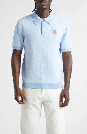 Casablanca Pinstripe Polo in Cotton at Nordstrom, Size X-Large