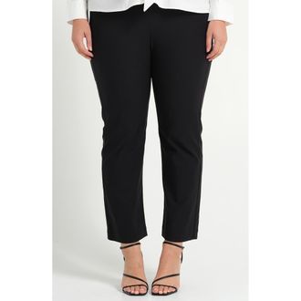 Estelle Kora Straight Leg Pants in Black at Nordstrom, Size 20W