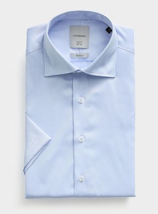 Lindbergh Mens Solid twill shirt Modern fit