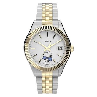 Timex X Peanuts Legacy Bowtie Quartz White Dial Ladies Watch TW2Y11100