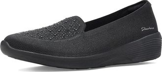 Skechers Arya - Moonlit Ray Womens Shoes Black : 5.5 B - Medium, Textile
