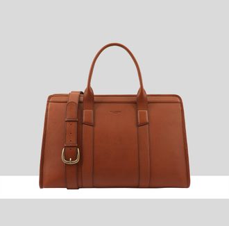 Paul Costelloe Mens Wesley Leather Holdall Bag - Brown - One Size