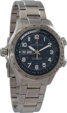 Hamilton Khaki Aviation X-Wind Lefty Automatic Blue Dial Mens Watch H77765141