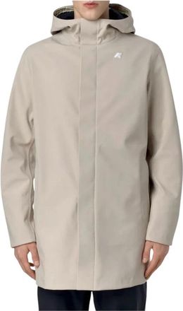 K-Way Marlyn Bonded Jacket - Heren - Parka Jassen - Beige - 2XL - Polyester - Jassen