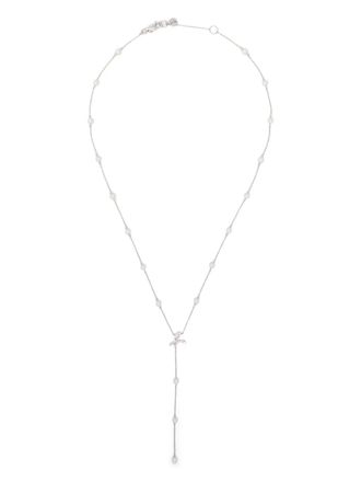 agn&egrave;s b. pearl pendant necklace - women - Metal/silver - One Size