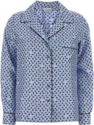 Max Mara Printed Silk Disco Shirt