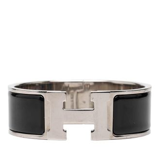 Herm&egrave;s Pre-owned Hermes Wide Enamel Clic Clac H Bracelet PM Unisex EHVZ4XXCUSR2520G