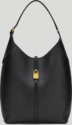 DeMellier The Large Siena Bucket in Black Small Grain Leather Shoulder bag